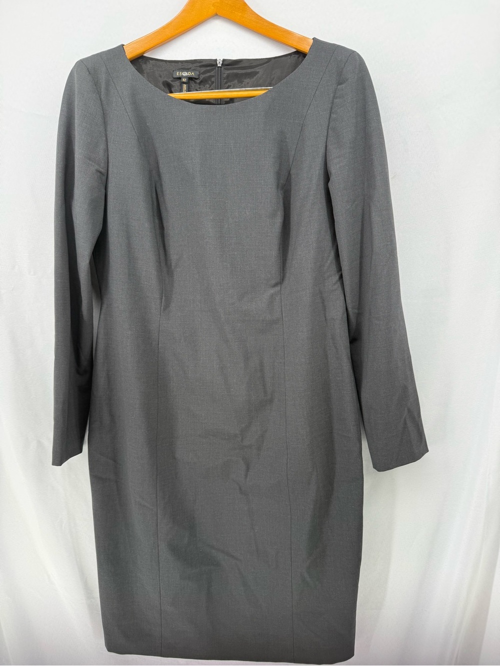 Escada Classic Grey Sheath Dress